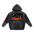 Universe Vintage Washed Frayed Fleece Hoodie