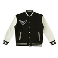 Two-Tone Fleeced Varsity Jacket