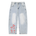 Men's Vintage Wash Sunfade Barrel Leg Jeans