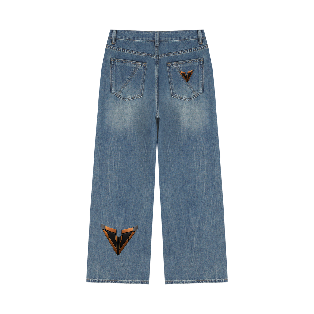 Women’s Vintage Wash Wide Leg Jeans