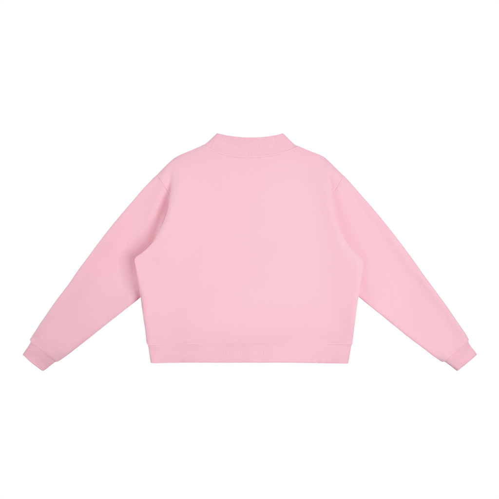 Universe Essential Fleece Mock-Neck Crew Sweatshirt